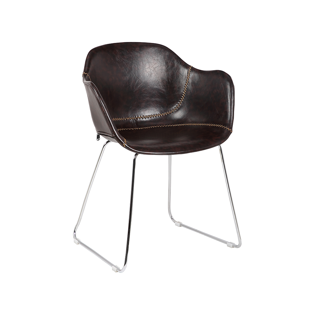 ZY-9028 PU leather or fabric dining chair
