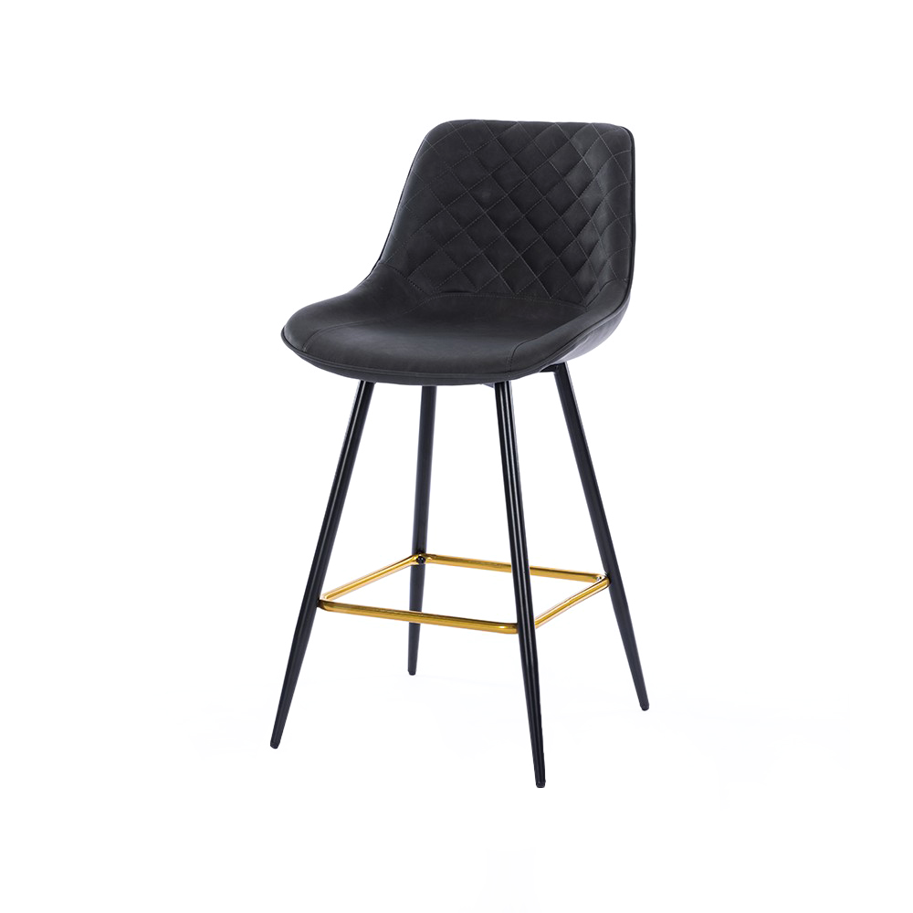 ZY-8084 Plywood Seat Metal Legs Bar Chair