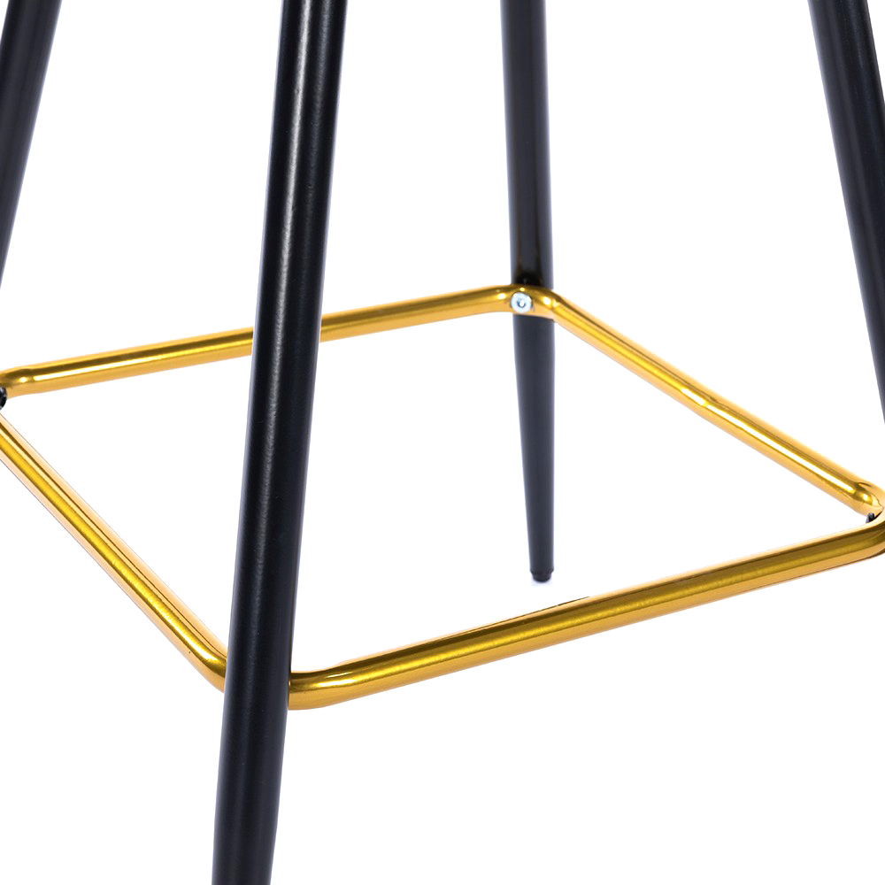 ZY-8084 Plywood Seat Metal Legs Bar Chair