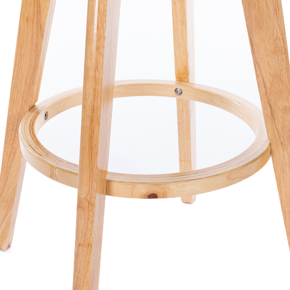 ZY-8087 PU Leather Wooden Leg Bar Chair