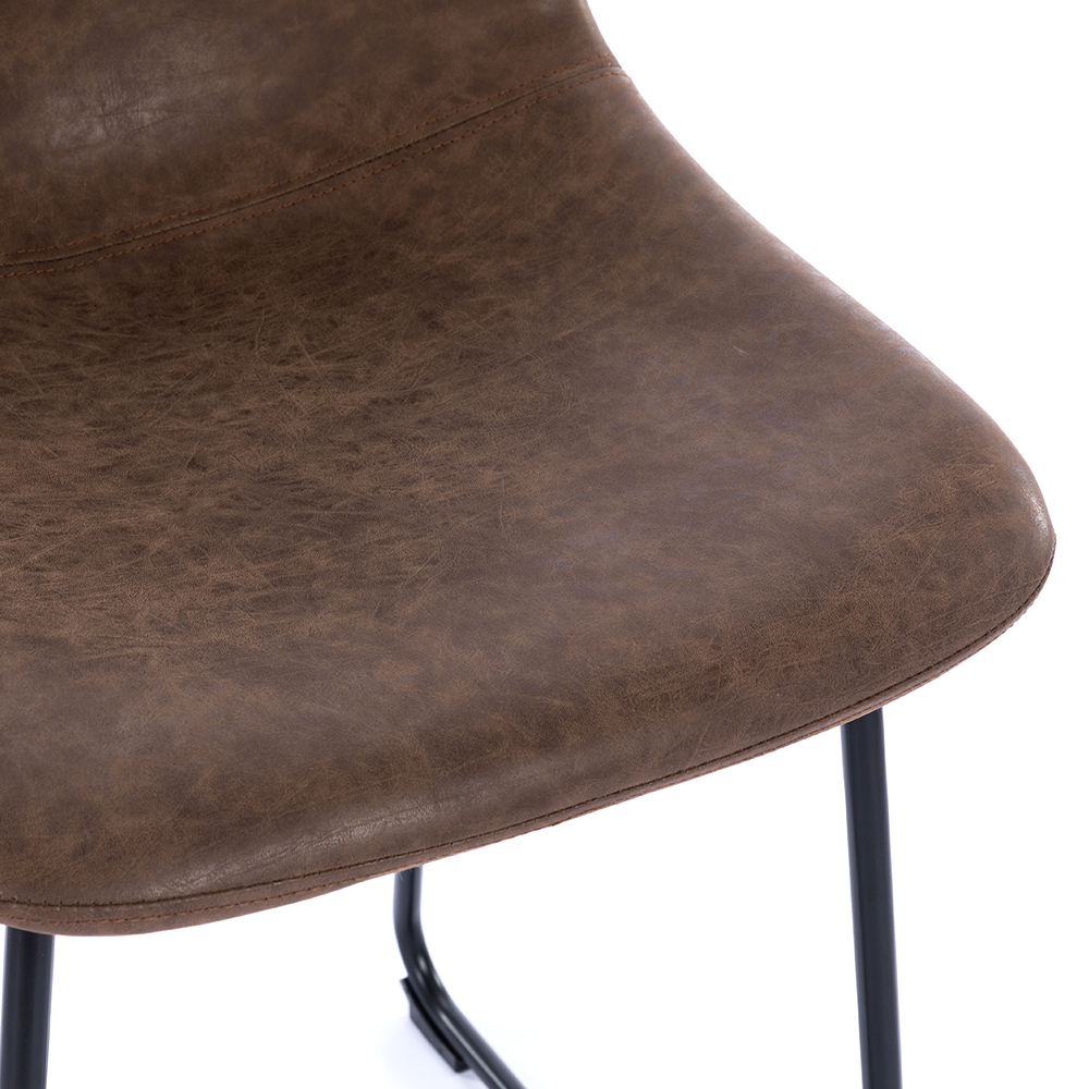 ZY-8098-1 Brown Cushion Vintage Comfort Bar Chair