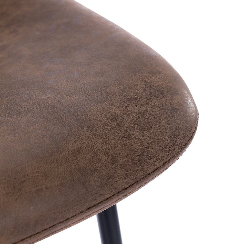 ZY-8098-1 Brown Cushion Vintage Comfort Bar Chair