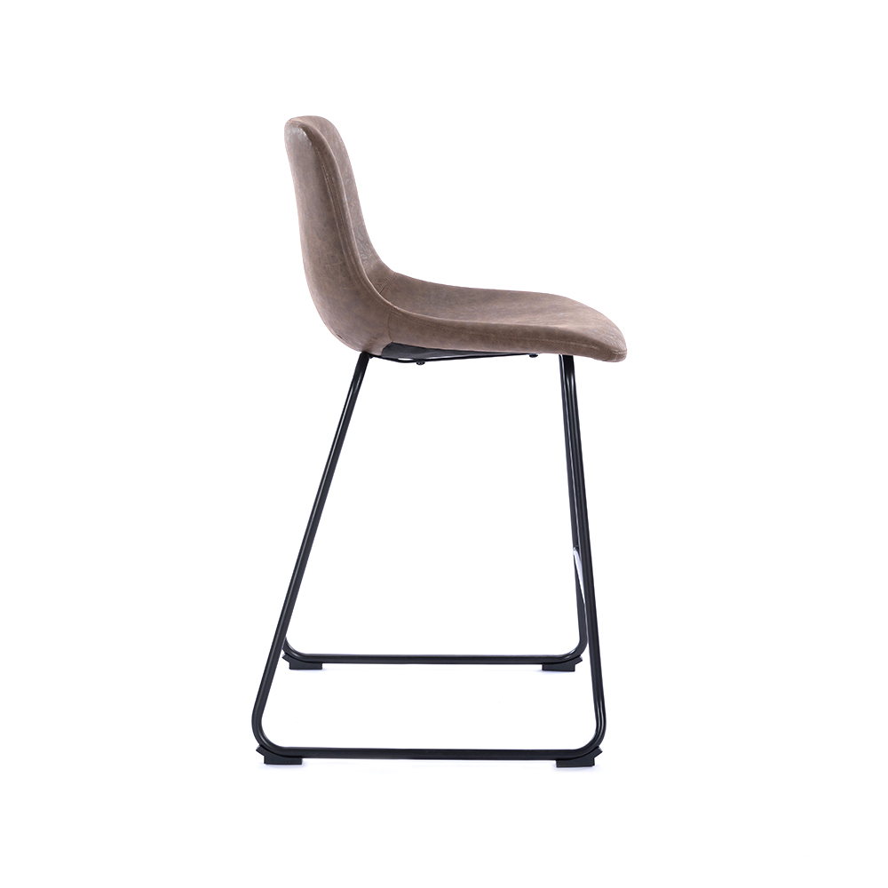 ZY-8098-1 Brown Cushion Vintage Comfort Bar Chair