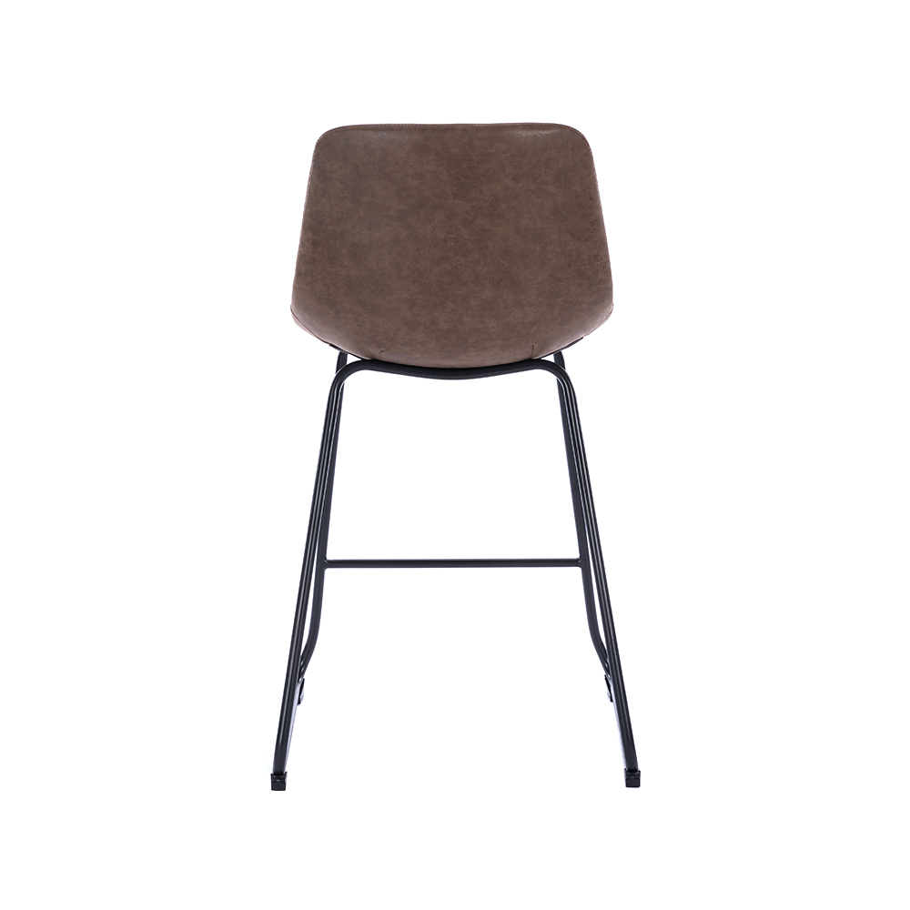 ZY-8098-1 Brown Cushion Vintage Comfort Bar Chair