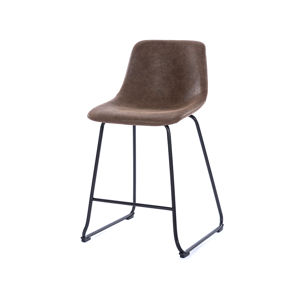 ZY-8098-1 Brown Cushion Vintage Comfort Bar Chair