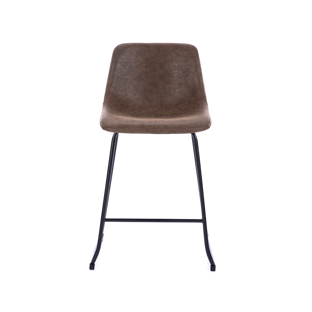 ZY-8098-1 Brown Cushion Vintage Comfort Bar Chair