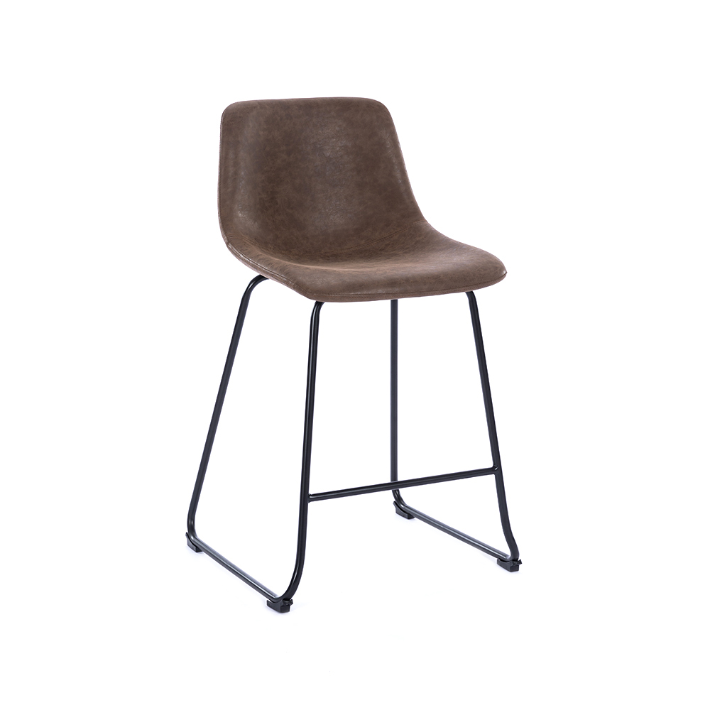 ZY-8098-1 Brown Cushion Vintage Comfort Bar Chair
