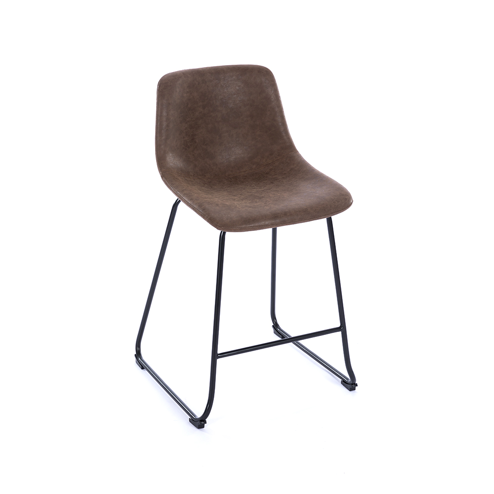 ZY-8098-1 Brown Cushion Vintage Comfort Bar Chair