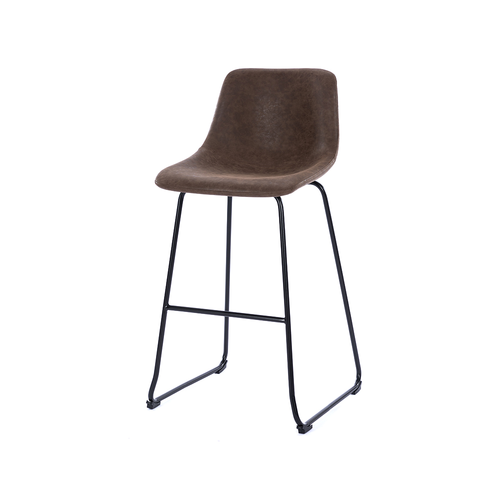 ZY-8098 Black Bracket Legs Non-slip Art Style Bar Chair