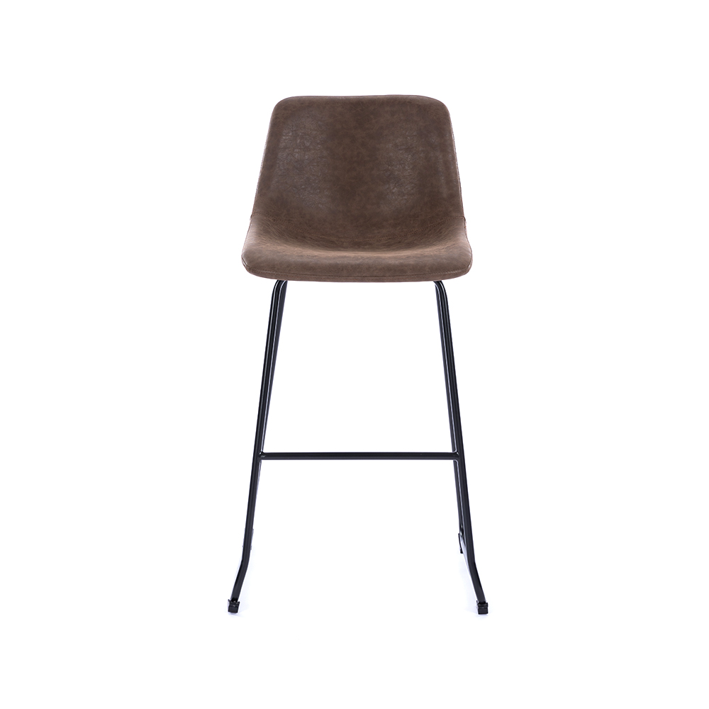 ZY-8098 Black Bracket Legs Non-slip Art Style Bar Chair