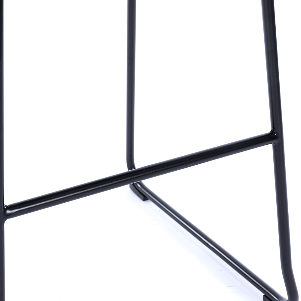 ZY-8098 Black Bracket Legs Non-slip Art Style Bar Chair