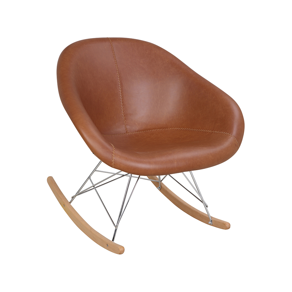 ZY-9068 Vintage Style Simple Leather Leisure Chair