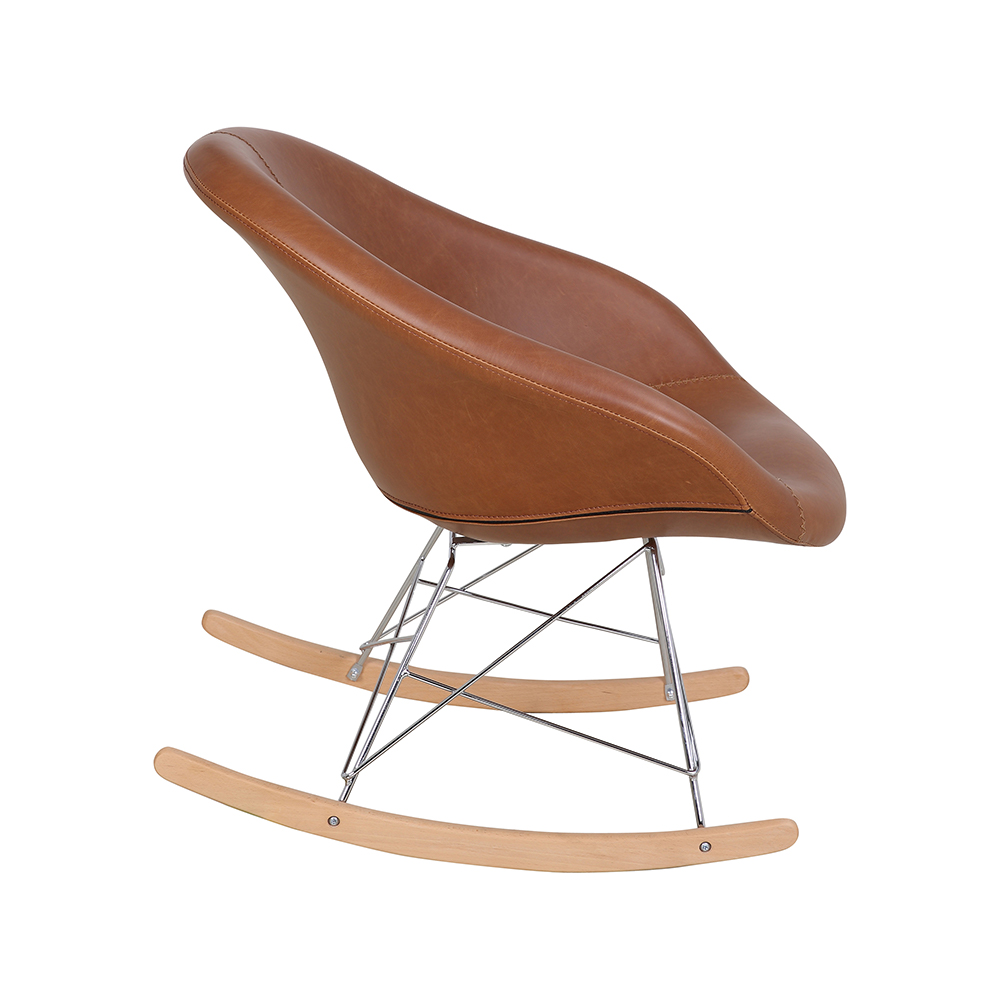 ZY-9068 Vintage Style Simple Leather Leisure Chair