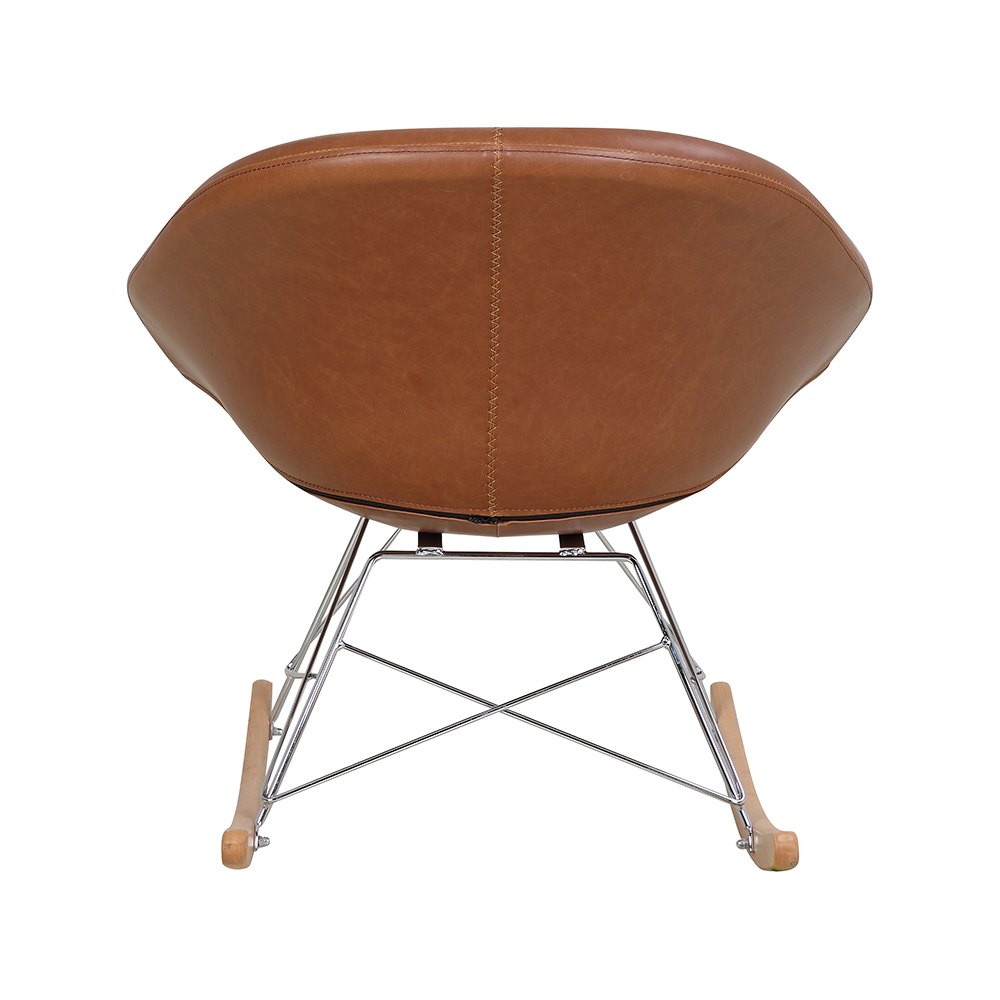 ZY-9068 Vintage Style Simple Leather Leisure Chair