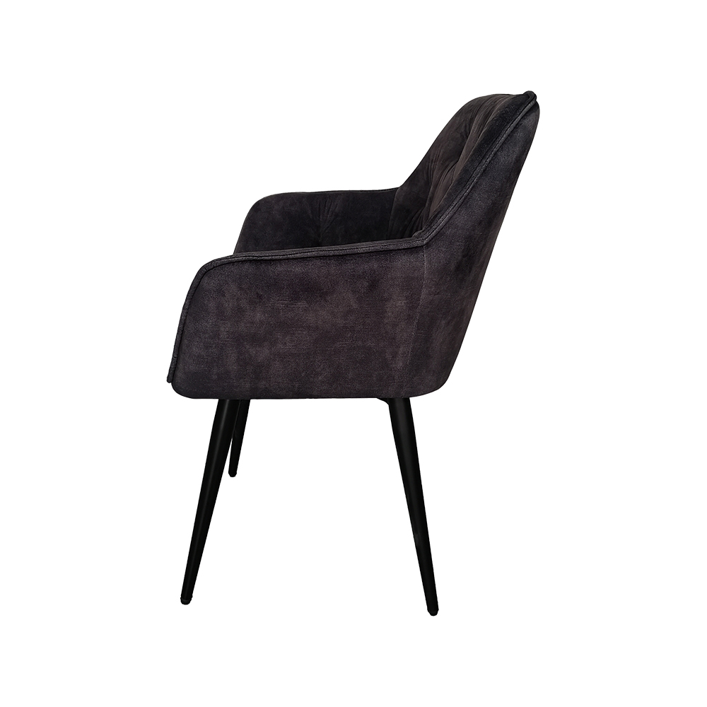 ZY-9064 Dark grey fabric Wooden stand Leisure Chair