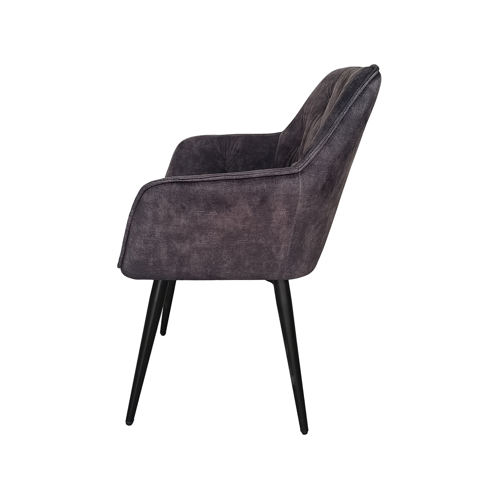 ZY-9064 Dark grey fabric Wooden stand Leisure Chair