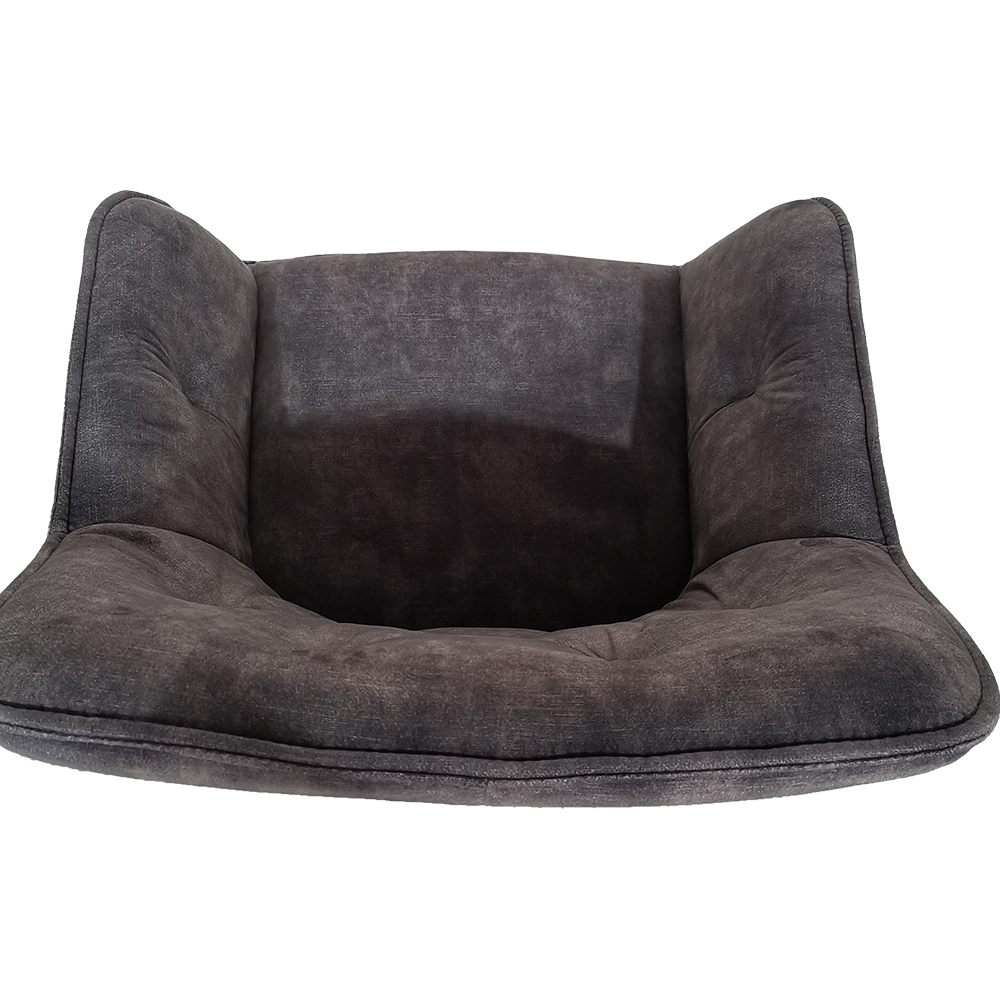 ZY-9064 Dark grey fabric Wooden stand Leisure Chair