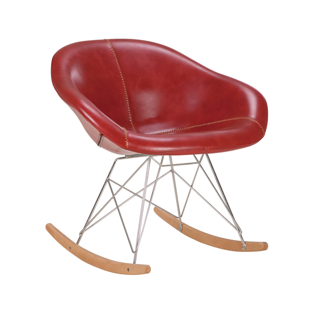 ZY-9068 Vintage Style Simple Leather Leisure Chair