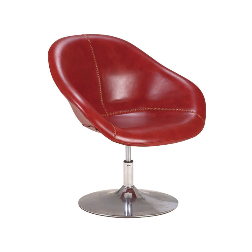 ZY-9068 Vintage Style Simple Leather Leisure Chair