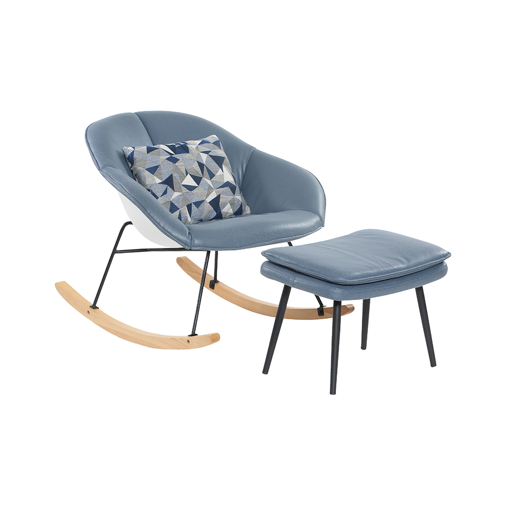 ZY-9068 Vintage Style Simple Leather Leisure Chair