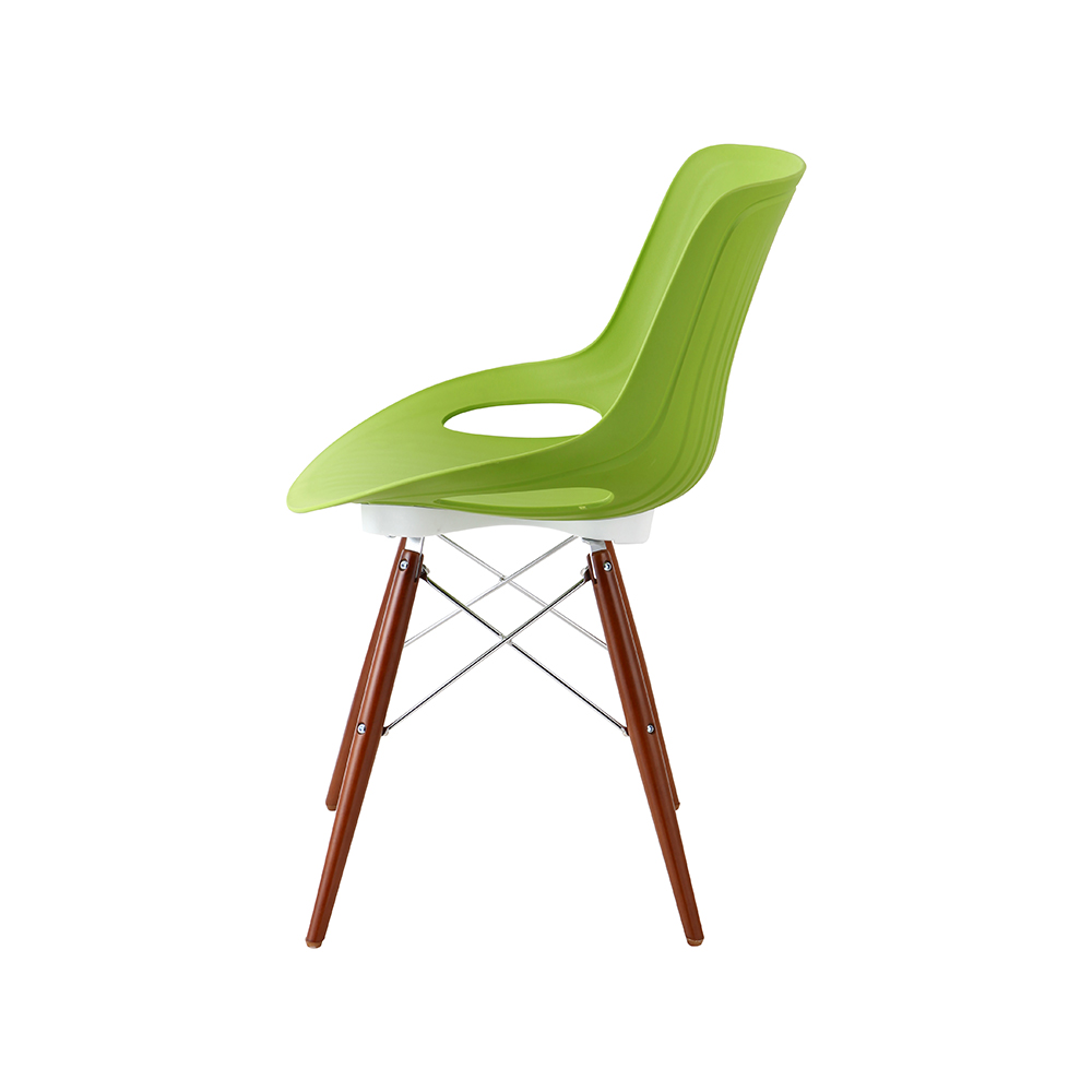 ZY-9005-1 green Plastic Seat Dining Chair