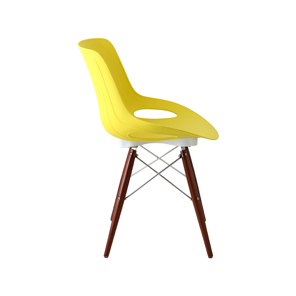 ZY-9005-1 green Plastic Seat Dining Chair