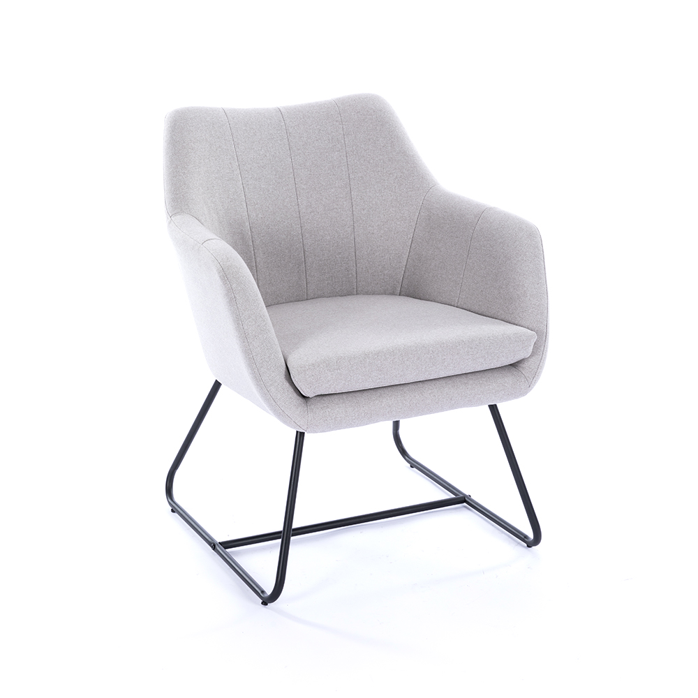 ZY-7129 Metal tube KD bracket legs dining chair