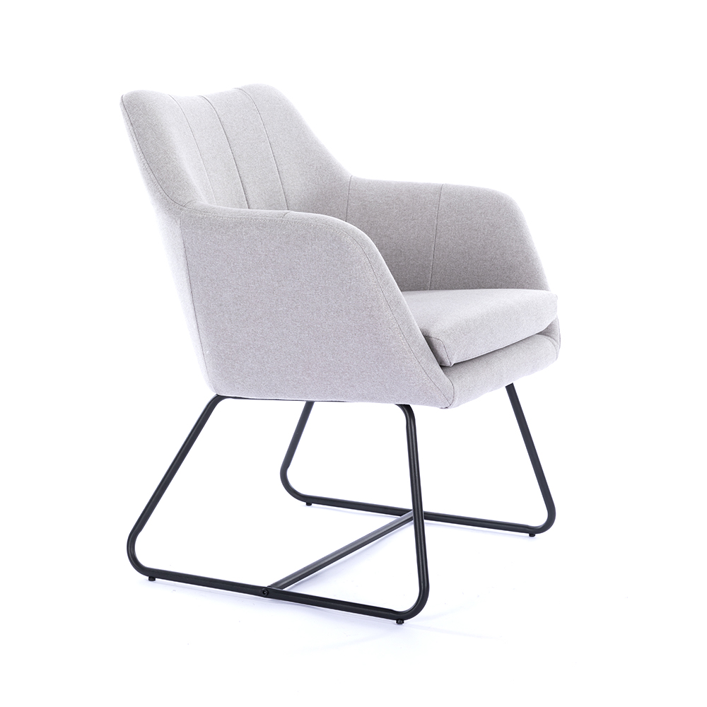 ZY-7129 Metal tube KD bracket legs dining chair
